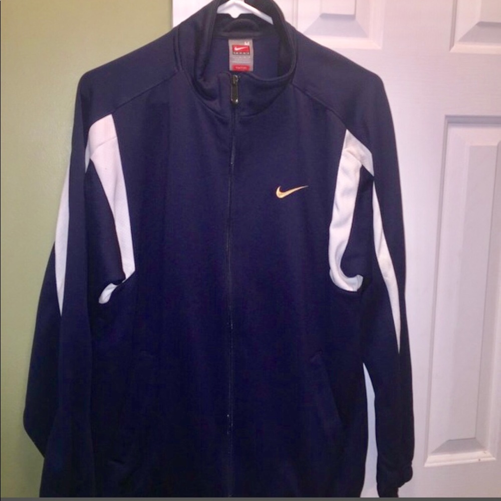 Nike Navy Blue Men’s Track Jacket Sz Medium